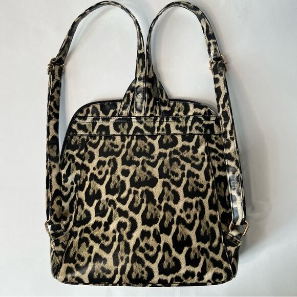 Aldo Cuveth Medium Size Leopard Print Backpack Purse - Picture 7 of 16